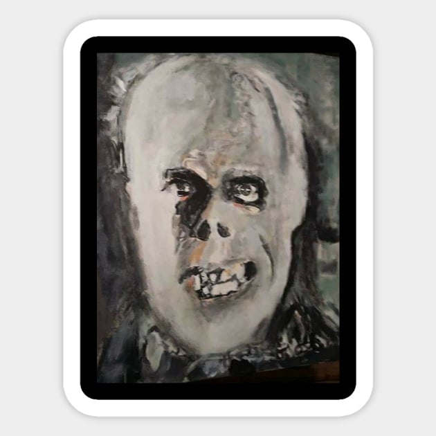 Phantom of the opera Sticker by Mike Nesloney Art